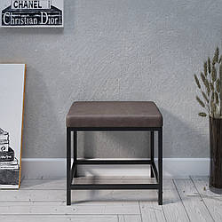 Пуф "Лофт" з металу та тканини