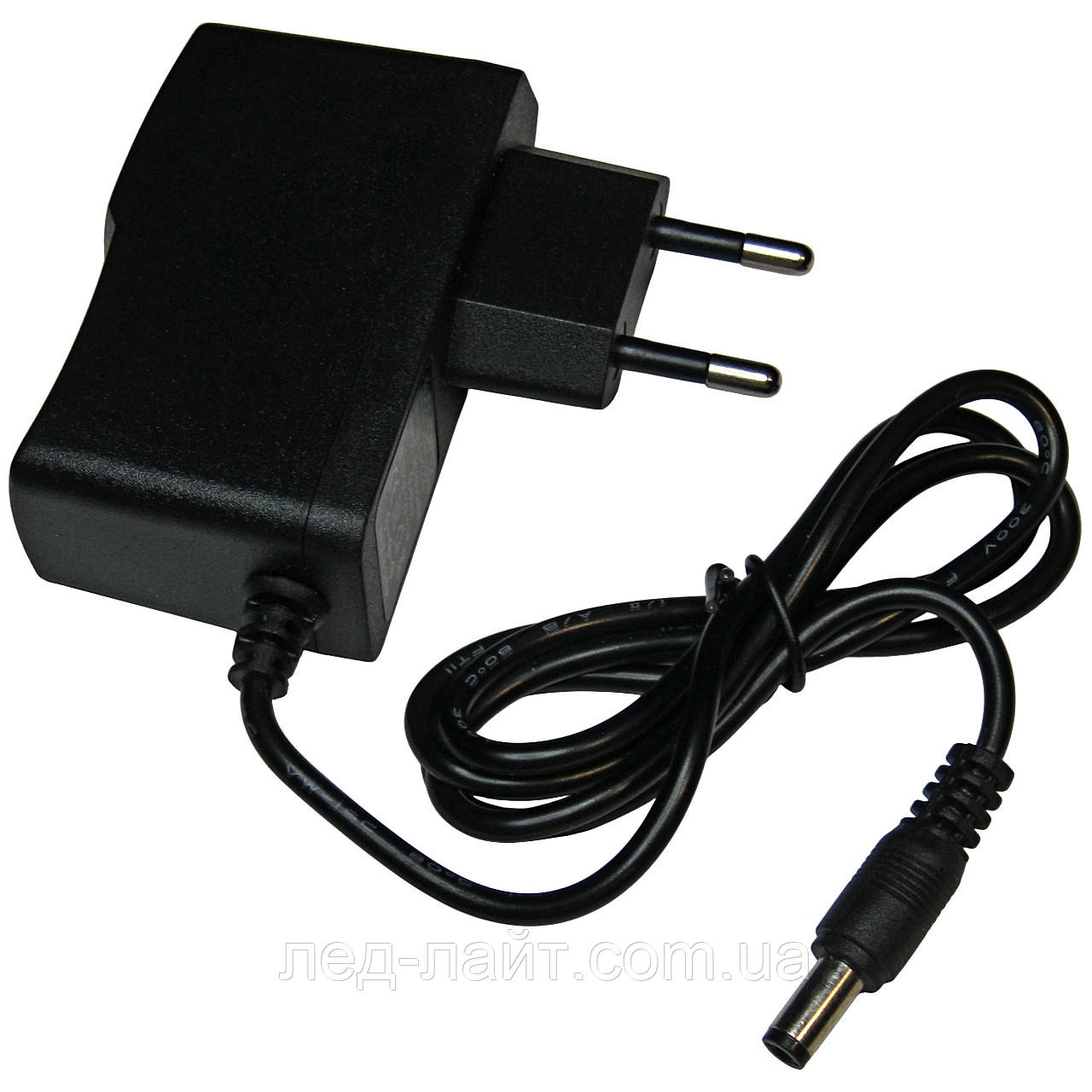 Блок живлення (адаптер) 12V 1A 12W у пластиковому корпусі розетковому