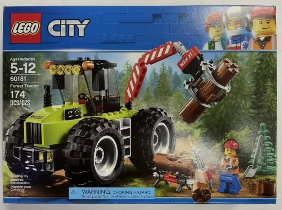 Лего Lego City Лесоповальний трактор 60181 Forest Tractor, фото 1