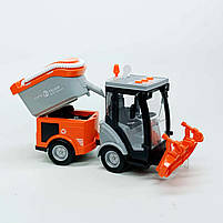 Іграшкова спецтехніка WY682A Sweeper 25 см — прибиральна машина з кнопками, світло та звук, 1:16, фото 6