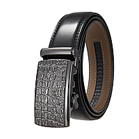 Чоловічий ремінь з пряжкою автомат Leather Collection (7816)