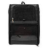 Рюкзак-переноска для котів та собак 41х32х29 см CosmoPet CP-27 Black, фото 3