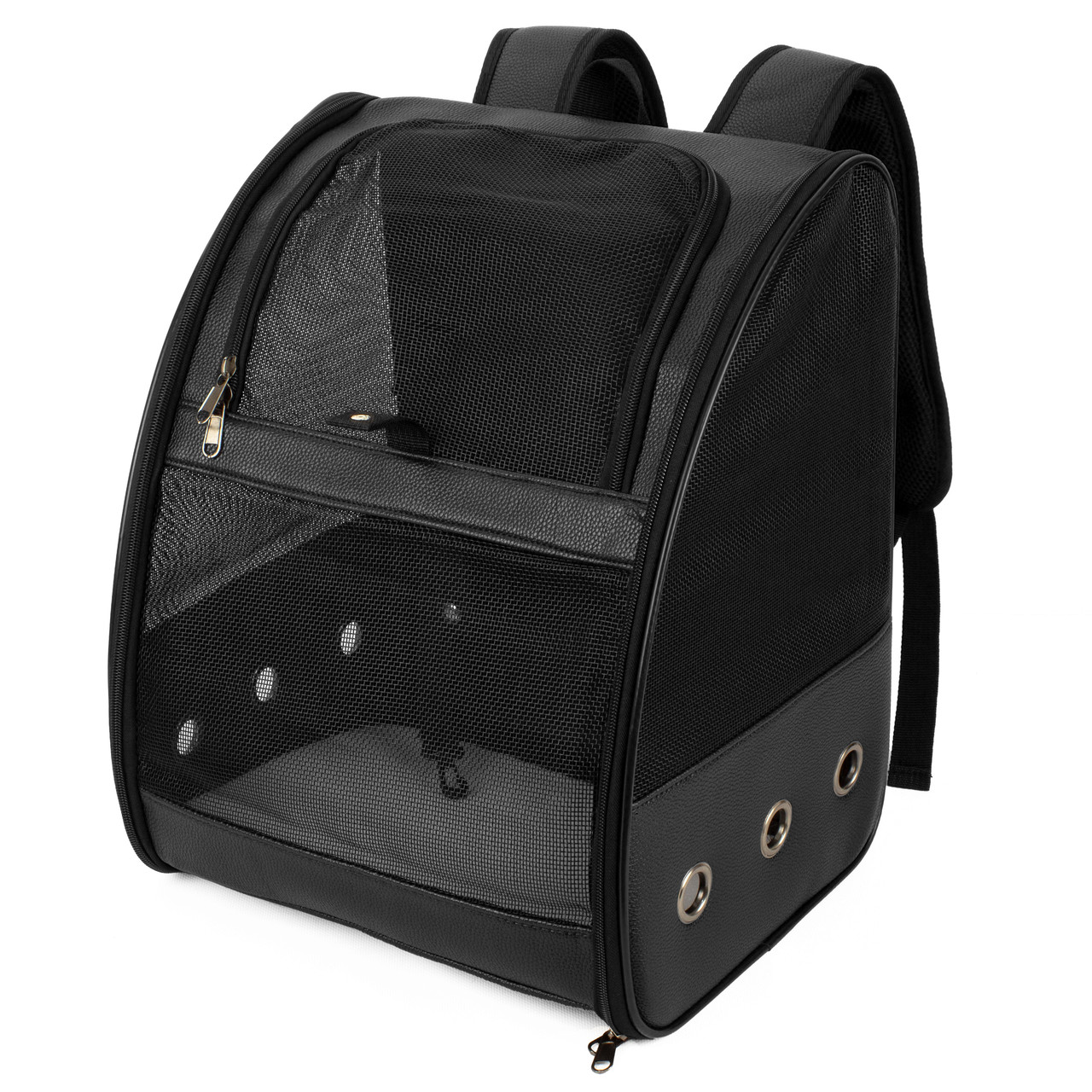 Рюкзак-переноска для котів та собак 41х32х29 см CosmoPet CP-27 Black