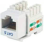 Модуль Hager KeyStone RJ-45 UTP, cat. 5е, безинструментальный, SLIMLumina, - (WL9002)