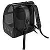 Рюкзак-переноска для котів та собак 41х32х29 см CosmoPet CP-27 Black, фото 5