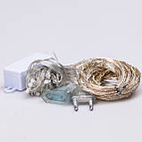 Гірлянда штора світлодіодна GarlandoPro Роса 200LED 3х2м 10 ліній 8 режимів гірлянда крапля роси 173301ML, фото 9