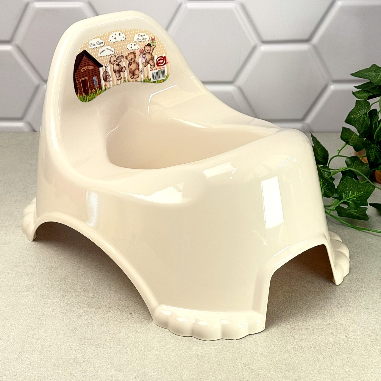 Дитячий горщик кремовий універсальний Potty Chair, Туреччина