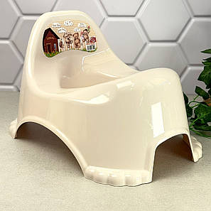 Дитячий горщик кремовий універсальний Potty Chair, Туреччина, фото 3