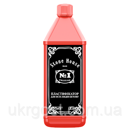 Пластифікатор Stone House №1 Для всіх видів бетону 1 л, фото 1