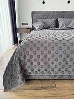 Покривало в скандинавському стилі "Інгрід", графітовий колір (Розміри і кольори в асортименті)