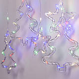 Гірлянда штора світлодіодна GarlandoPro зірка та ялинка 120LED 3х0,9 м 8 режимів 1733069ML, фото 2