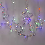 Гірлянда штора світлодіодна GarlandoPro зірка та ялинка 120LED 3х0,9 м 8 режимів 1733069ML, фото 6