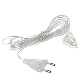 Подовжувач для гірлянд 5 метрів прозорий дріт 220V 5МTR, фото 2