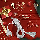 Подовжувач для гірлянд 5 метрів прозорий дріт 220V 5МTR, фото 4