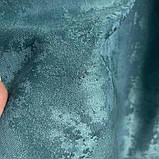 Готовий комплект щільних штор на тасьмі з підхватами 150х270 см Колір бирюзовый, фото 5