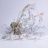 Гірлянда світлодіодна штора GarlandoPro зірка і місяць 108LED 3х0,9 м гірлянда зірка 17333057ML, фото 8