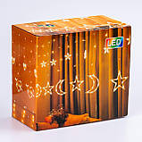 Гірлянда світлодіодна штора GarlandoPro зірка і місяць 108LED 3х0,9 м гірлянда зірка 17333057ML, фото 9