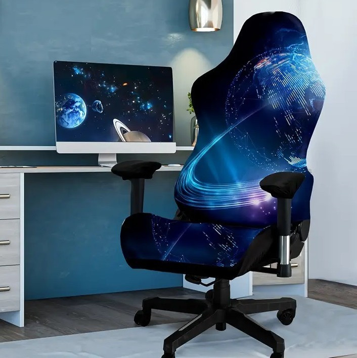 Чохол для ігрового комп'ютерного офісного крісла | Чохол на ігрове комп'ютерне офісне крісло | комплект 4 елементи Cheh-ind-4