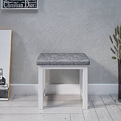 Пуф "Хамес" з натурального дерева та тканини