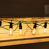 Гірлянда вулична у стилі ретро світлодіодна жовта S14 на 10 LED ламп завдовжки 5 метрів S14Y, фото 7