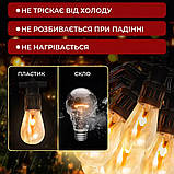 Ретро гірлянда вулична 10 LED лампочок 5 метрів А60, фото 5