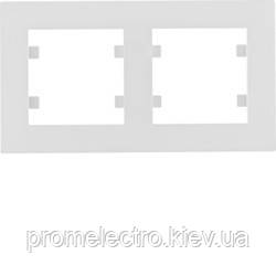 Рамка 2-на горизонтальна, Lumina-Intens, біла (WL5720), фото 1
