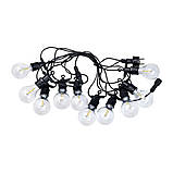 Ретро гірлянда вулична 10 LED лампочок 5 метрів жовта A60Y, фото 8