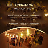 Гірлянда нитка із прищіпками 5.2 метра 20 LED світлодіодів A65, фото 3