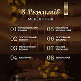 Гірлянда нитка із прищіпками 5.2 метра 20 LED світлодіодів A65, фото 4