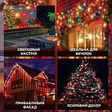 Гірлянда вулична у стилі ретро світлодіодна мультиколор S14 на 10 LED ламп завдовжки 5 метрів S14ML, фото 3