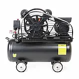 Компресор двоциліндровий Apro OFBD-50 2.2 кВт 402 л/хв 8бар 50 л (2 крани) + олива 0,5 л (850181), фото 6