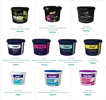 Фарби для стін та стелі