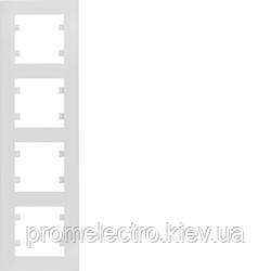 Рамка 4-на вертикальна, Lumina-Intens, біла (WL5640), фото 1