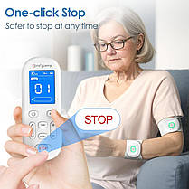 Бездротовий апарат Comfytemp 3-в-1 TENS для зняття болю, двоканальний EMS і стимулятор м'язів із 30 режимами,, фото 6