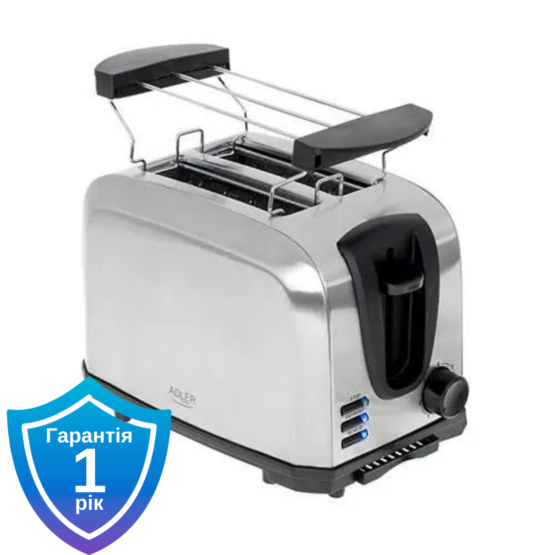Тостер Adler AD 3222 2 скибочки