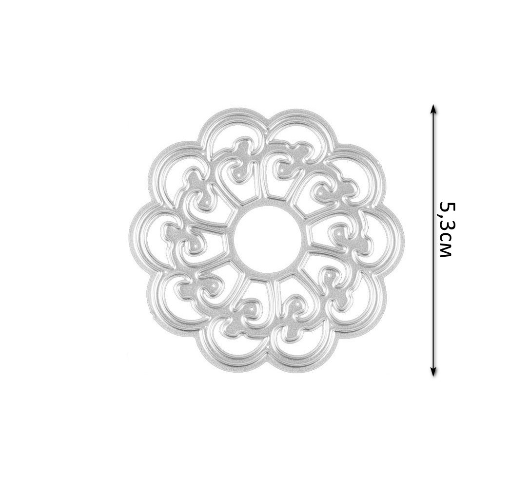 Ніж для створення вирубки із картона Рамка кругла NOZ176, фото 1