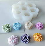 Силіконовий молд  Трояндочки асорті з 7и шт., фото 2