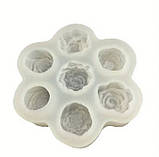Силіконовий молд  Трояндочки асорті з 7и шт., фото 4