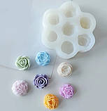 Силіконовий молд  Трояндочки асорті з 7и шт., фото 6