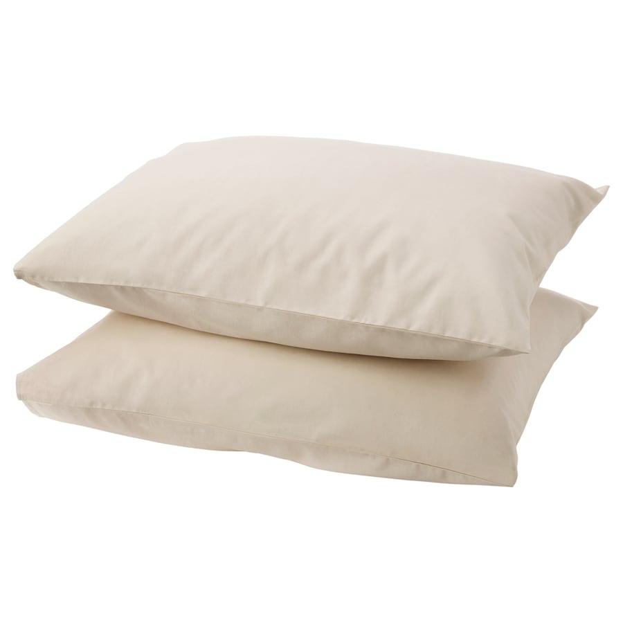 Комплект наволочок IKEA DVALA 50x60 см Бежеві 2 предмети 303.572.44