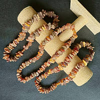 Буси Янтар Натуральний Лікувальний 15х5 мм 48 см Великий Самородок