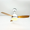 Люстра з вентилятором FAN WOOD 48W+18W R Luminaria WHITE/WOOD 5000Lm керована світлодіодна з пультом ДУ 1060x390мм, фото 6