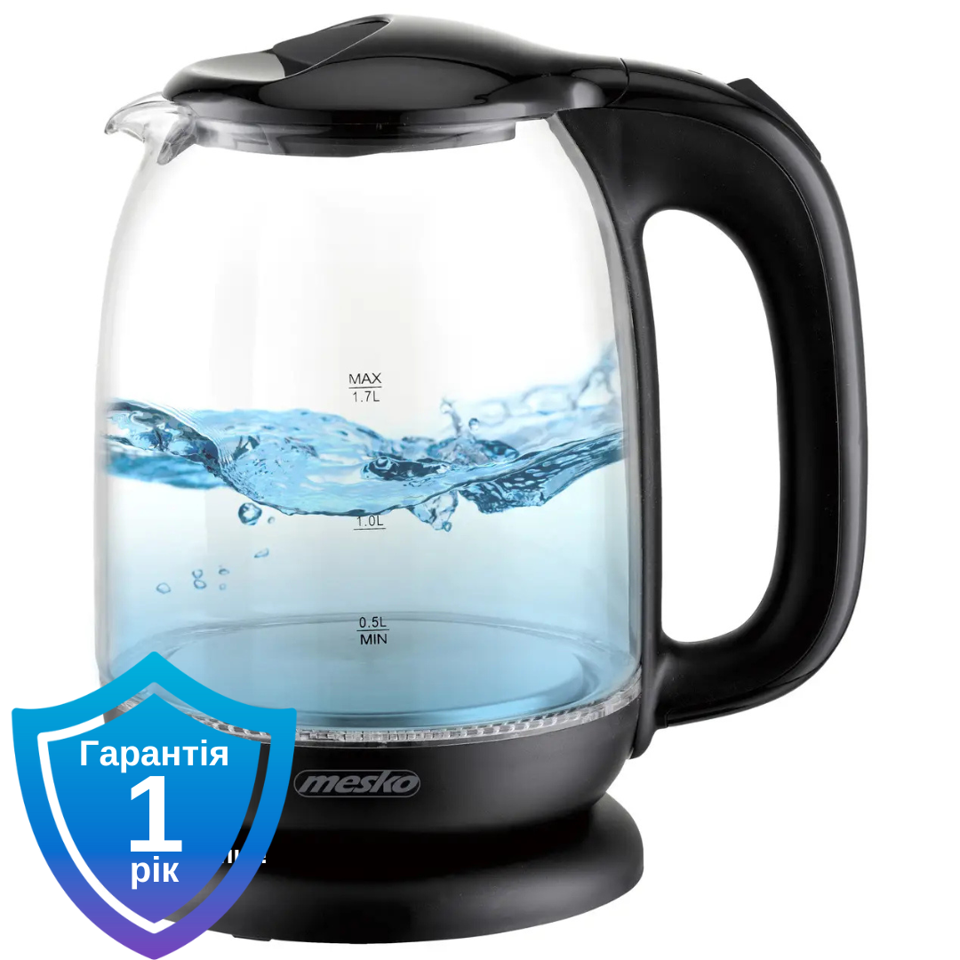 Чайник електричний Mesko MS 1302 black 1.7 л
