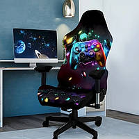 Чохол для ігрового комп'ютерного офісного крісла | Чохол на ігрове комп'ютерне офісне крісло | комплект 4 елементи Cheh-ind-5