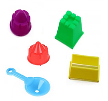 Кінетичний пісок набір із пісочницею та формочками 2 кг, фото 4