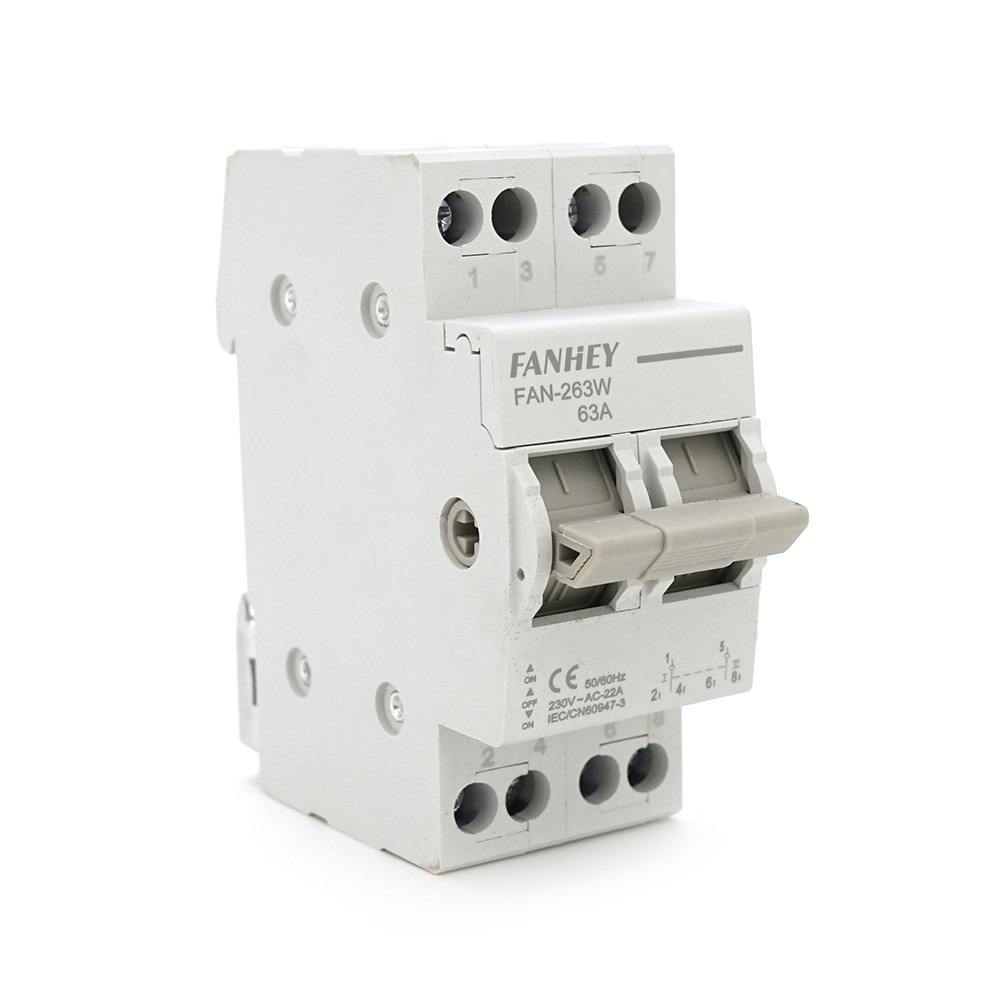 Модульний перекидний автомат трипозиційний (перекидний автомат) Voltronic FHM5-63/2P, 220/380В, фото 1