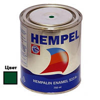 Краска HEMPALIN ENAMEL зелёная 750 мл атмосферостойкое покрытие для внутренних и наружных работ Hempel
