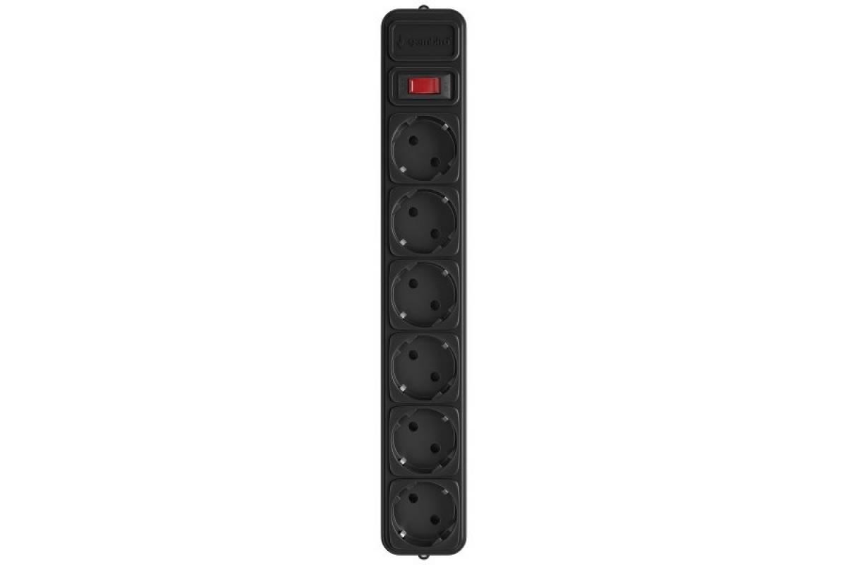 Мережевий фільтр Gembird SPG6-G-15B 4.5 м 6 розеток (Black)