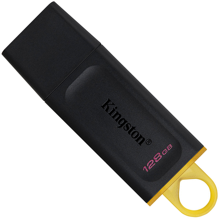 Флеш пам'ять USB Kingston DataTraveler Exodia 128GB USB 3.2 Gen1 Black/Yellow (DTX/128GB), фото 1
