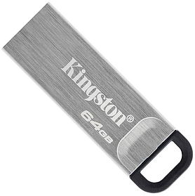 Флеш пам'ять USB Kingston DataTraveler Kyson 64GB USB 3.2 Gen1 Silver/Black (DTKN/64GB)